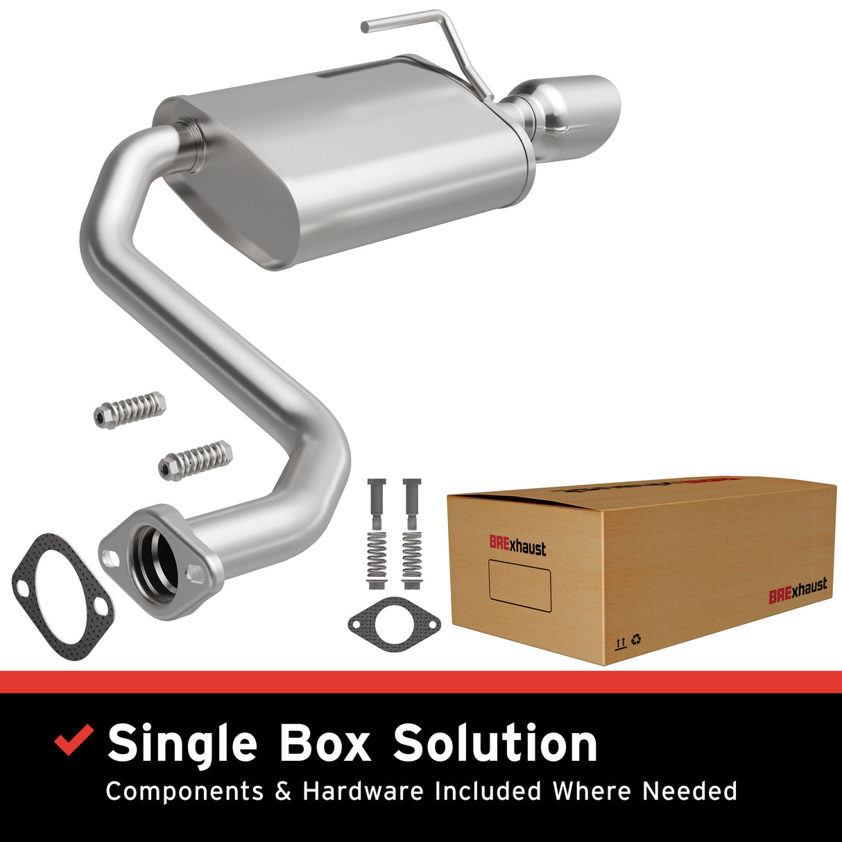 2009-2017 Nissan Maxima Direct-Fit Muffler Kit 108-0040 aluminized steel