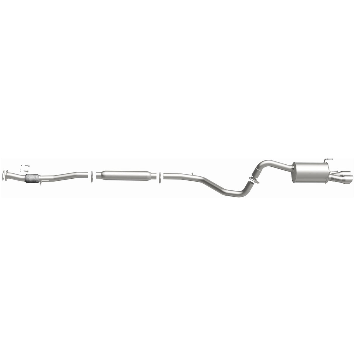 2012-2019 Fiat 500 Direct-Fit Replacement Exhaust System 106-0860 aluminized steel