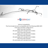 Front Brake Line Set FBL717 Shafer's Classic Reproductions