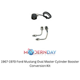 power brake booster and master cylinder kit for 1967-1970 Ford Mustang stainless steel steel black aluminum fits-1967-1970-ford-mustan-oval-master-cylinder-booster-conversion-k MBM