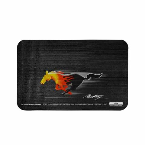 Original Fender cover Mustang Flaming Pony Logo - FG2107 mechanic fender cover