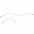 Brake Line for - Rear Axle Lines For 67-72 Ford F-250 2 Piece stainless steel