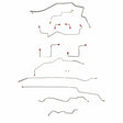 Complete Brake Line Kit for 2000-2004 00-04 Chevy S10, Disc-front|Drum-rear Ext Cab/ AWABS ABS 2WD stainless steel