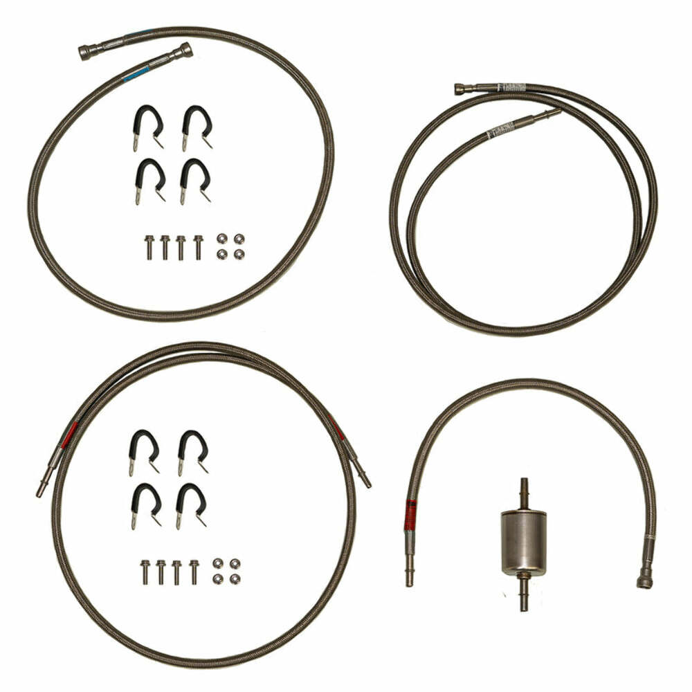 Fuel Line for 1999 01-03 GM 2500HD Reg Cab w/ Gas Engine Complete Braided stainless steel