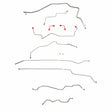 Complete Brake Line Kit for 2001-2004 01-04 GM Sonoma Disc-front|Drum-rear Ext Cab/ AWABS ABS 2WD stainless steel