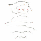 Complete Brake Line Kit for 2001-2004 01-04 GM Sonoma Disc-front|Drum-rear Ext Cab/ AWABS ABS 2WD stainless steel
