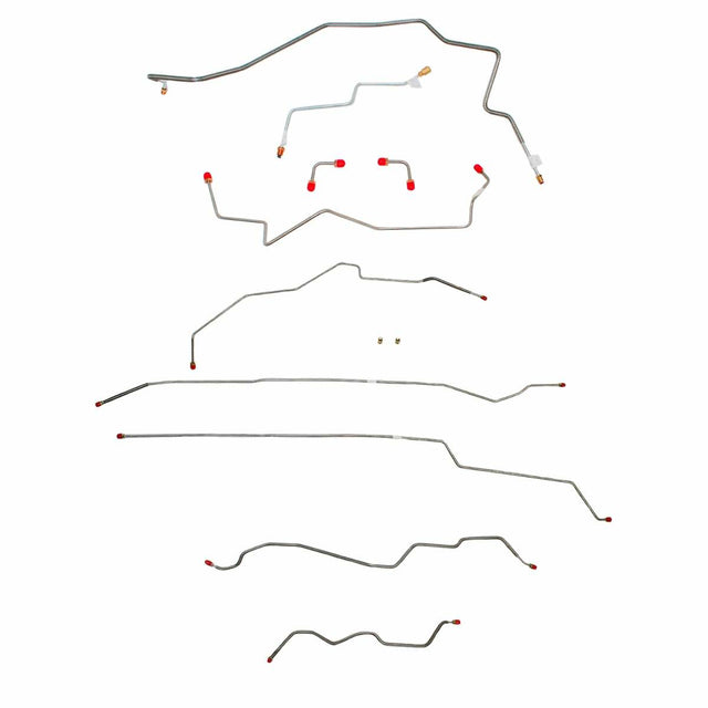 Complete Brake Line Kit for 2001-2004 01-04 GM Sonoma Disc-front|Drum-rear Ext Cab/ AWABS ABS 2WD stainless steel