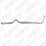 MBRP turbo-back exhaust system single side exit aluminized steel S6216AL
