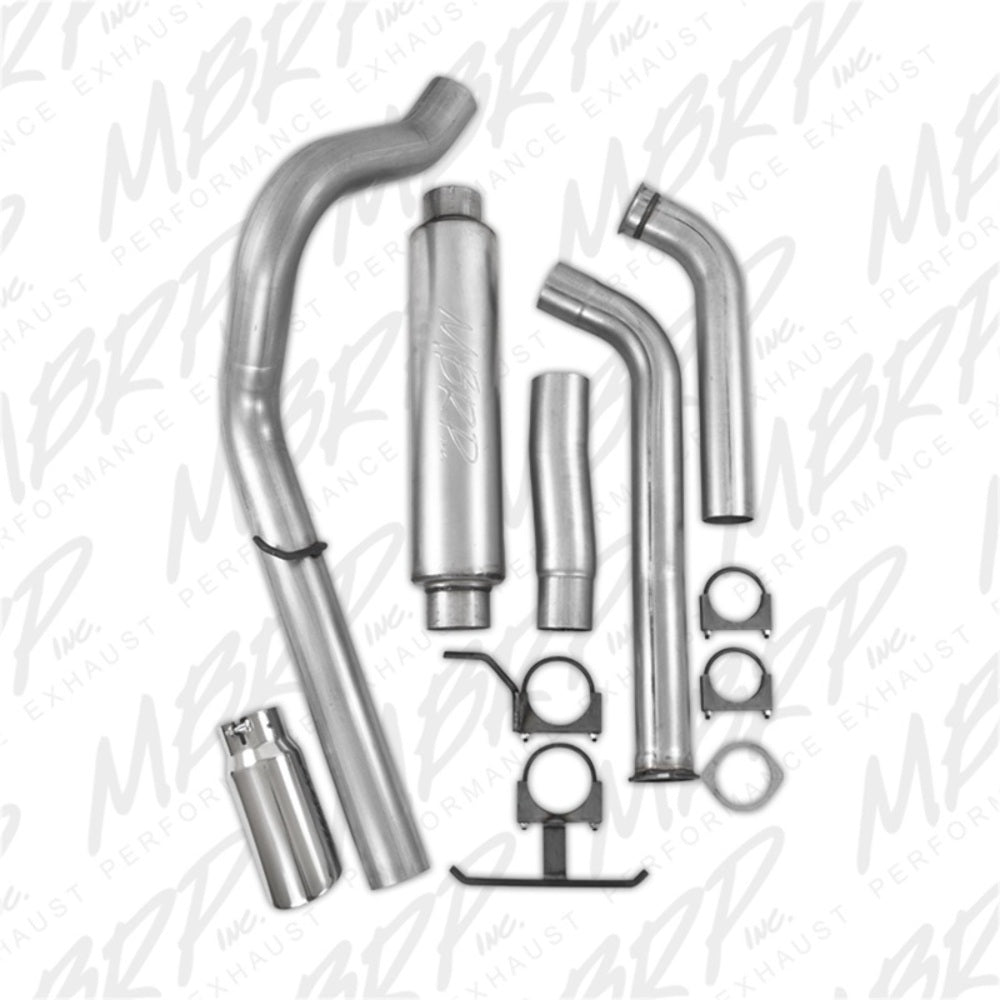MBRP turbo-back exhaust system single side exit aluminized steel S6216AL