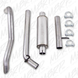 MBRP performance muffler fits Jeep Wrangler aluminized steel S5514AL