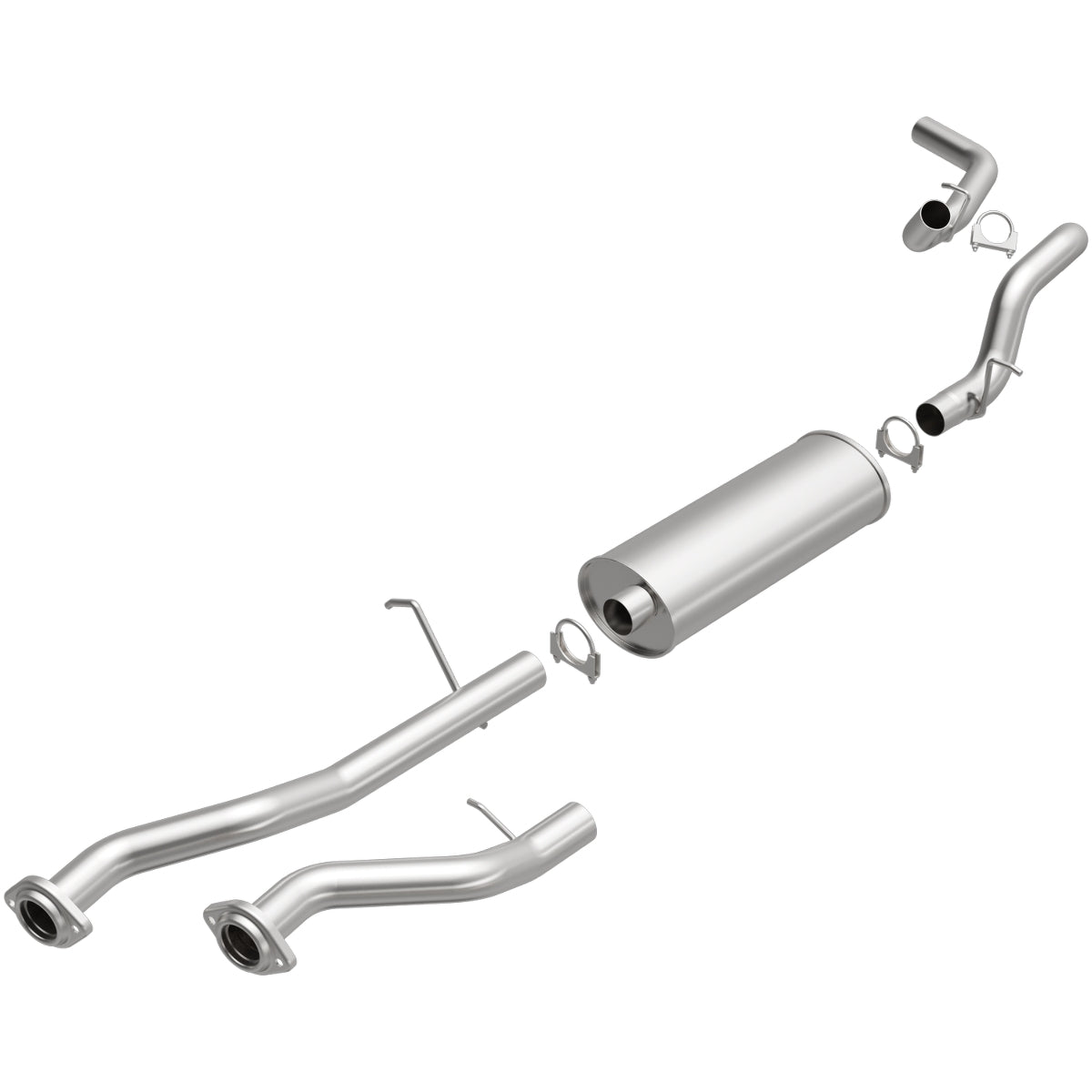 Fits 07 Chevy Silverado 1500 Classic Direct-Fit Replacement Exhaust 106-0713 for Chevy Silverado aluminized steel