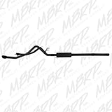 MBRP cat-back exhaust system fits Dodge Ram 1500 dual split rear exit aluminized steel black coated S5146BLK