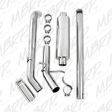 MBRP cat-back exhaust system fits Chevy Silverado 1500 single side exit Armor Plus Series T409 stainless steel S5070409