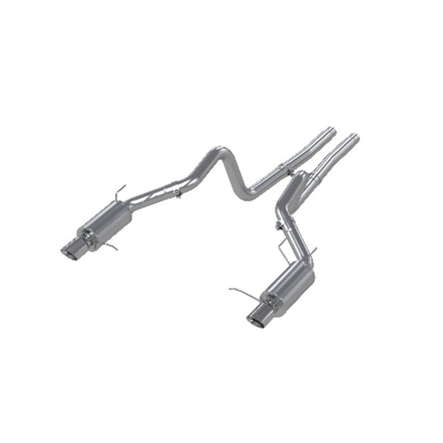 MBRP cat-back exhaust system fits Ford Mustang dual split rear exit Armor Plus Series T409 stainless steel S7258409