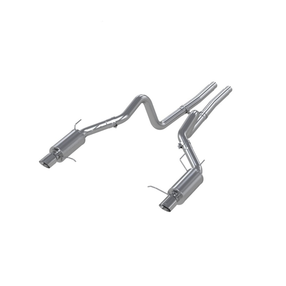 MBRP cat-back exhaust system fits Ford Mustang dual split rear exit Armor Plus Series T409 stainless steel S7258409