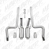MBRP cat-back exhaust system fits Ford Mustang dual split rear exit Armor Plus Series T409 stainless steel S7258409
