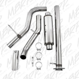MBRP cat-back exhaust system fits Chevy Silverado 2500 single side exit Armor Plus Series T409 stainless steel S5076409