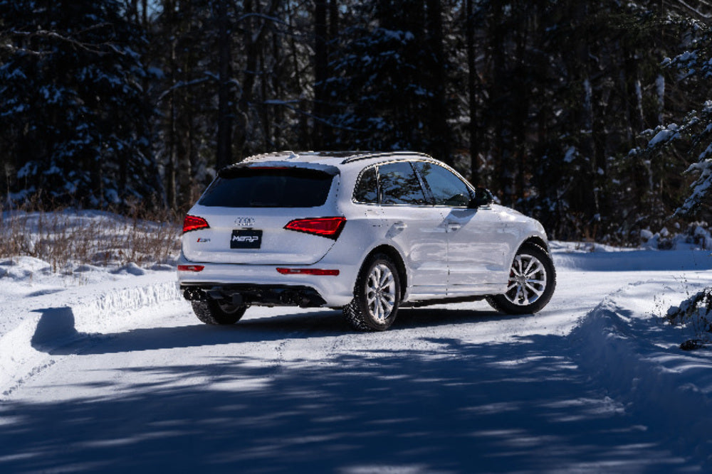 t Fits 14-17 Audi SQ5 2.5" Axle Back Dual Split Rear w/Carbon Fiber Tips-S56033CF MBRP Exhaust