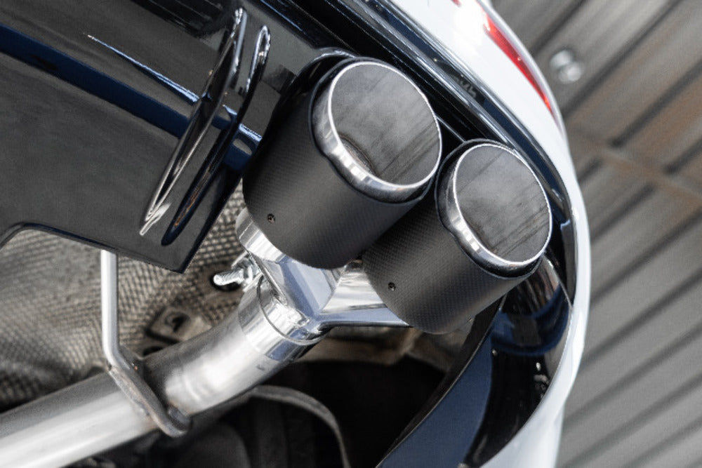 t Fits 14-17 Audi SQ5 2.5" Axle Back Dual Split Rear w/Carbon Fiber Tips-S56033CF MBRP Exhaust