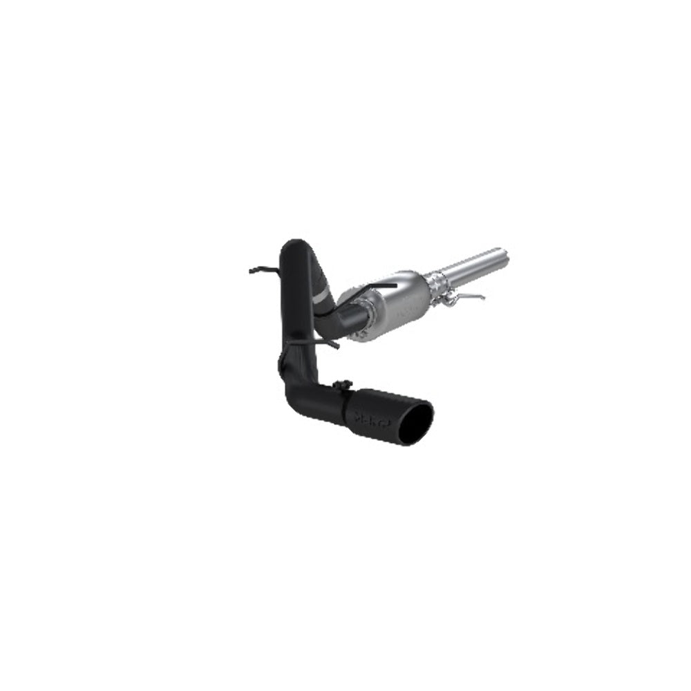 MBRP cat-back exhaust system fits Chevy Silverado 1500 single side exit aluminized steel S5080BLK
