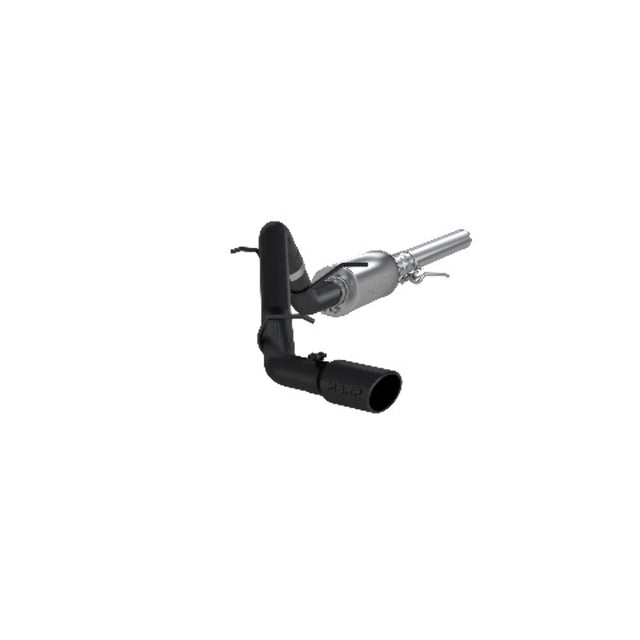 MBRP cat-back exhaust system fits Chevy Silverado 1500 single side exit aluminized steel S5080BLK
