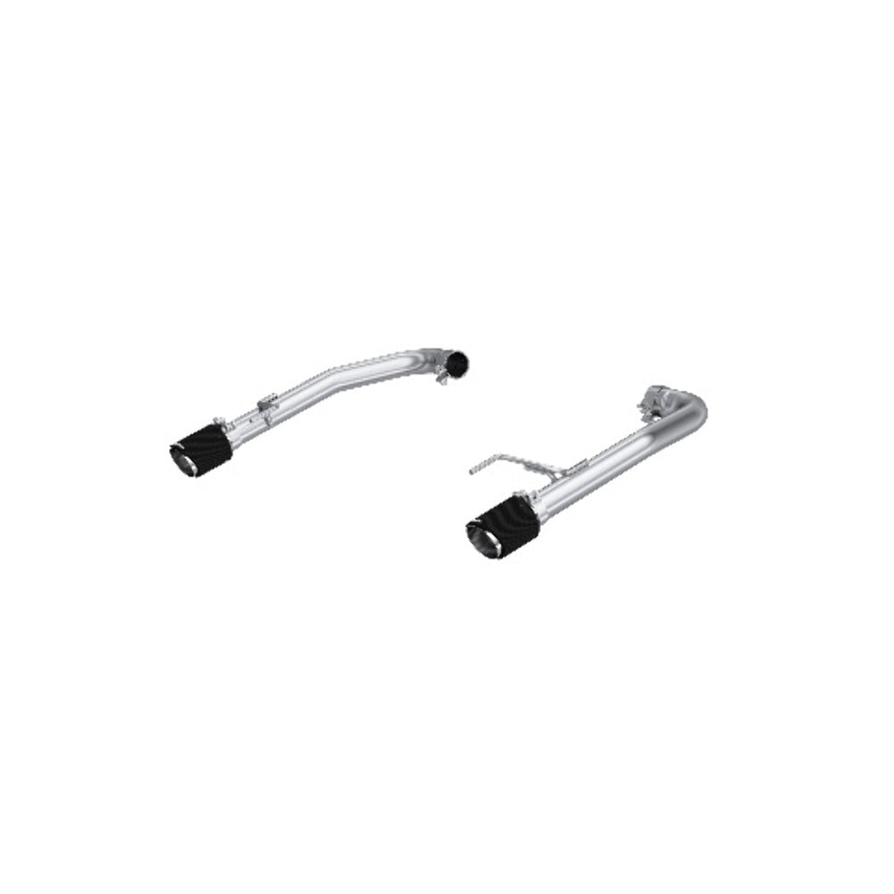 MBRP axle-back exhaust system fits Ford Mustang Armor Pro Series T304 stainless steel carbon fiber tip S72763CF