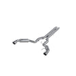 MBRP cat-back exhaust system fits Ford Mustang dual split rear exit aluminized steel S7278AL 4.5 inch inlet/outlet