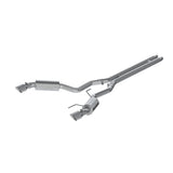 MBRP cat-back exhaust system fits Ford Mustang dual split rear exit Armor Plus Series T409 stainless steel S7277409 4.5 inch inlet/outlet