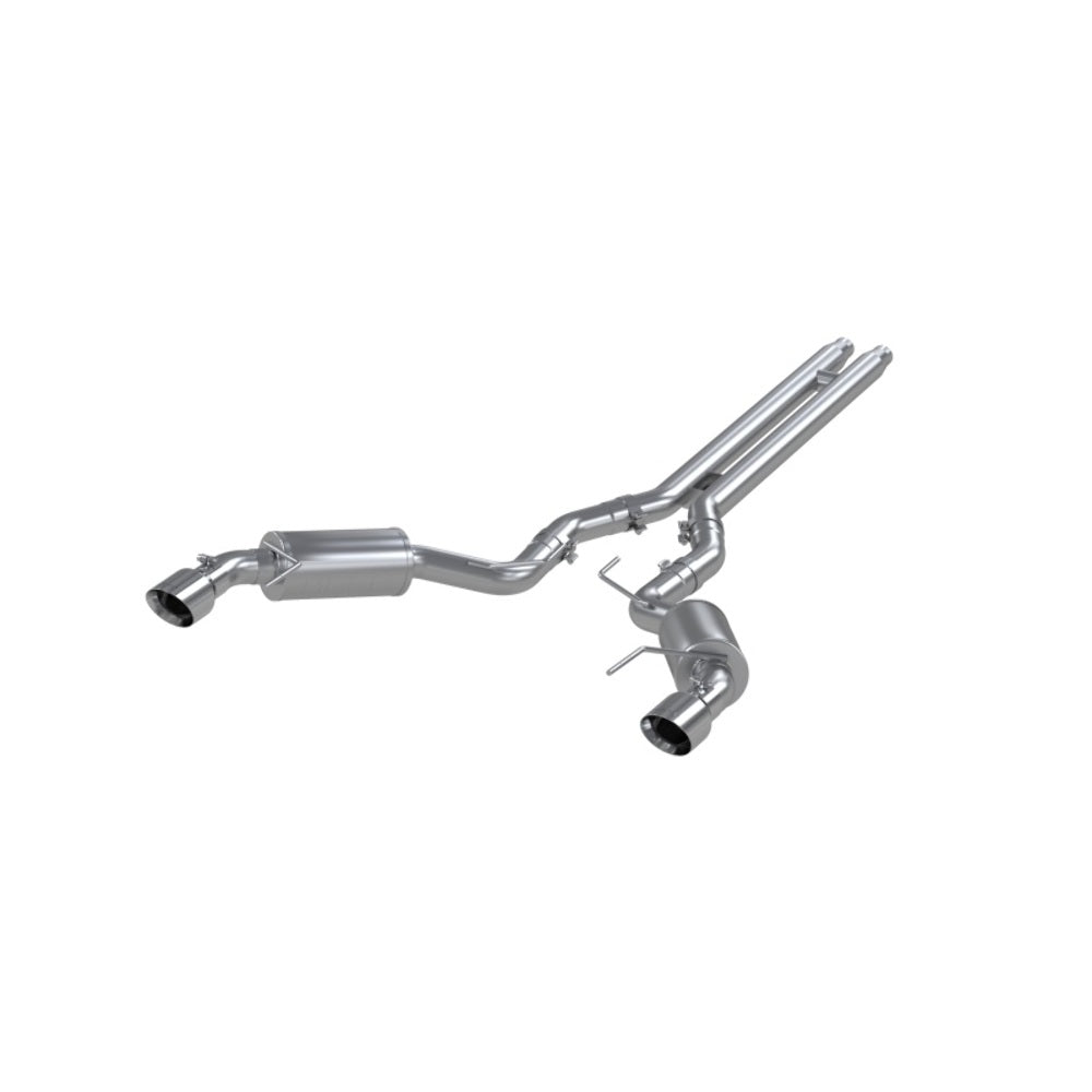 MBRP cat-back exhaust system fits Ford Mustang dual split rear exit Armor Plus Series T409 stainless steel S7277409 4.5 inch inlet/outlet