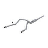 MBRP cat-back exhaust system fits Chevy Silverado 1500 dual split rear exit Armor Plus Series T409 stainless steel S5084409