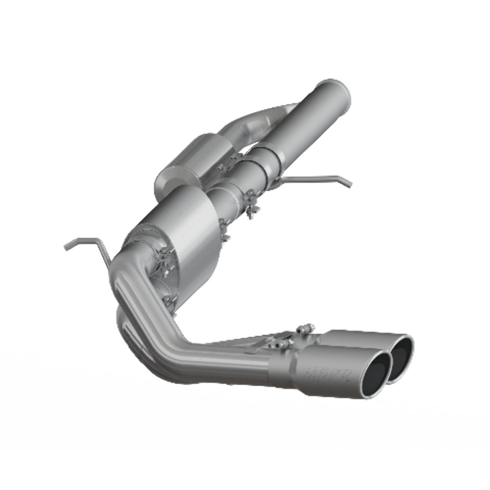 MBRP cat-back exhaust system fits Chevy Silverado 1500 Armor Plus Series T409 stainless steel S5081409