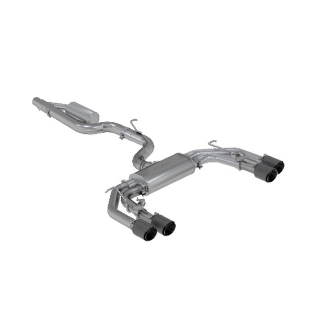 MBRP cat-back exhaust system Armor Pro Series T304 stainless steel carbon fiber tip S46043CF