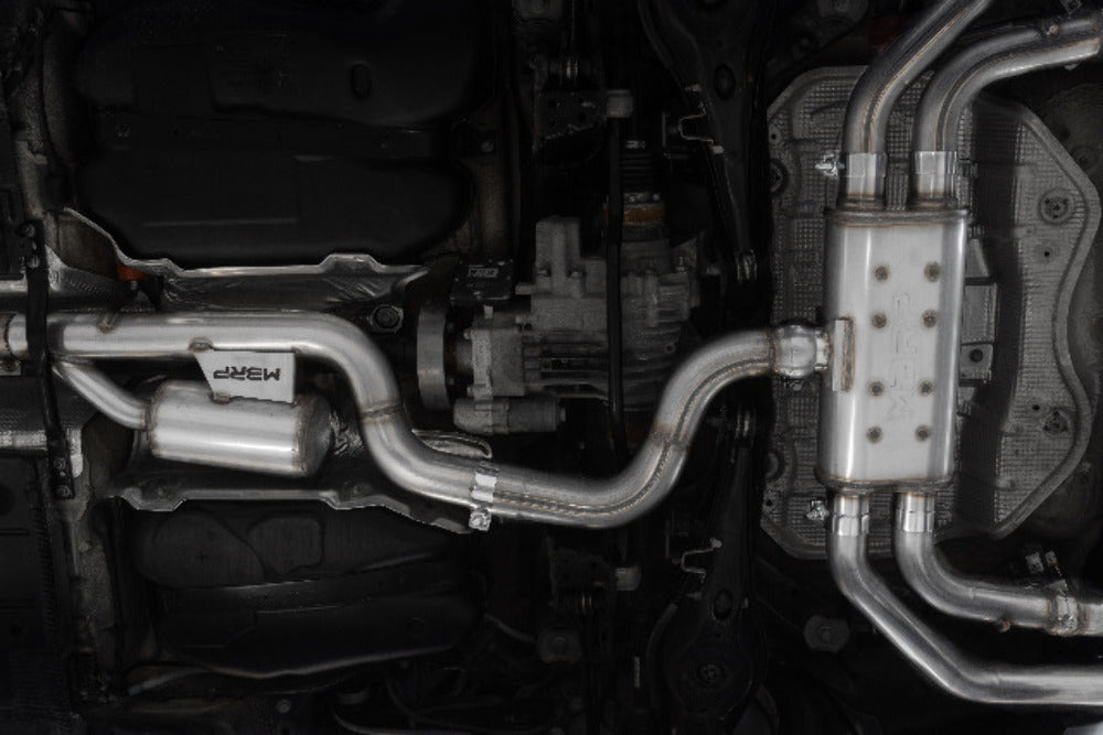 MBRP cat-back exhaust system Armor Pro Series T304 stainless steel carbon fiber tip S46043CF