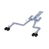 MBRP cat-back exhaust system fits Dodge Challenger dual split rear exit Armor Pro Series T304 stainless steel S71113CF 2.5 inch inlet/outlet
