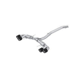 MBRP performance muffler dual split rear exit Armor Pro Series T304 stainless steel carbon fiber tip S44073CF 3.5 inch inlet/outlet