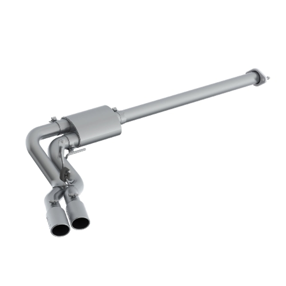 MBRP performance muffler fits Ford F-150 single side exit Armor Plus Series T409 stainless steel S5260409