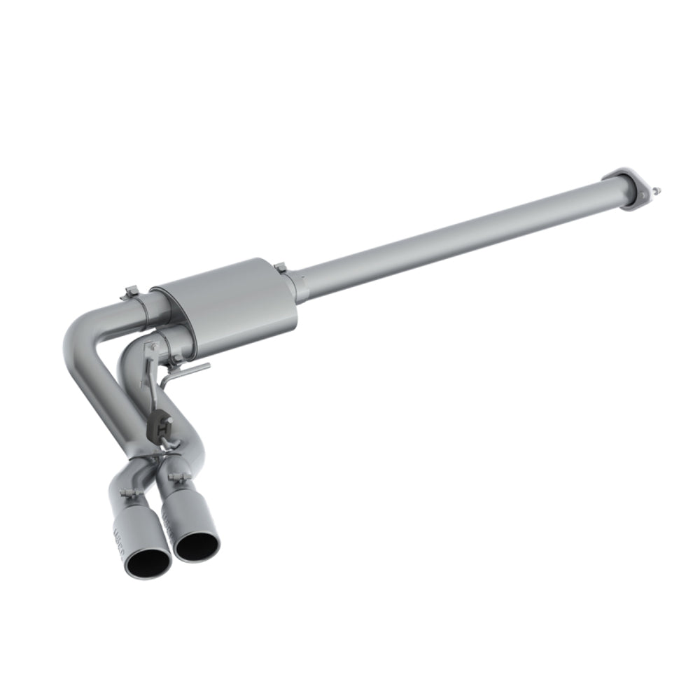 MBRP performance muffler fits Ford F-150 single side exit Armor Plus Series T409 stainless steel S5260409