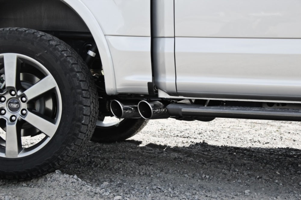 MBRP performance muffler fits Ford F-150 single side exit Armor Plus Series T409 stainless steel S5260409