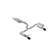 MBRP cat-back exhaust system Armor Pro Series T304 stainless steel carbon fiber tip S46183CF 5 inch inlet 2.5 inch outlet