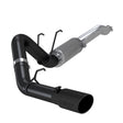 MBRP performance muffler fits Ford F-350 single side exit aluminized steel black coated S5247BLK