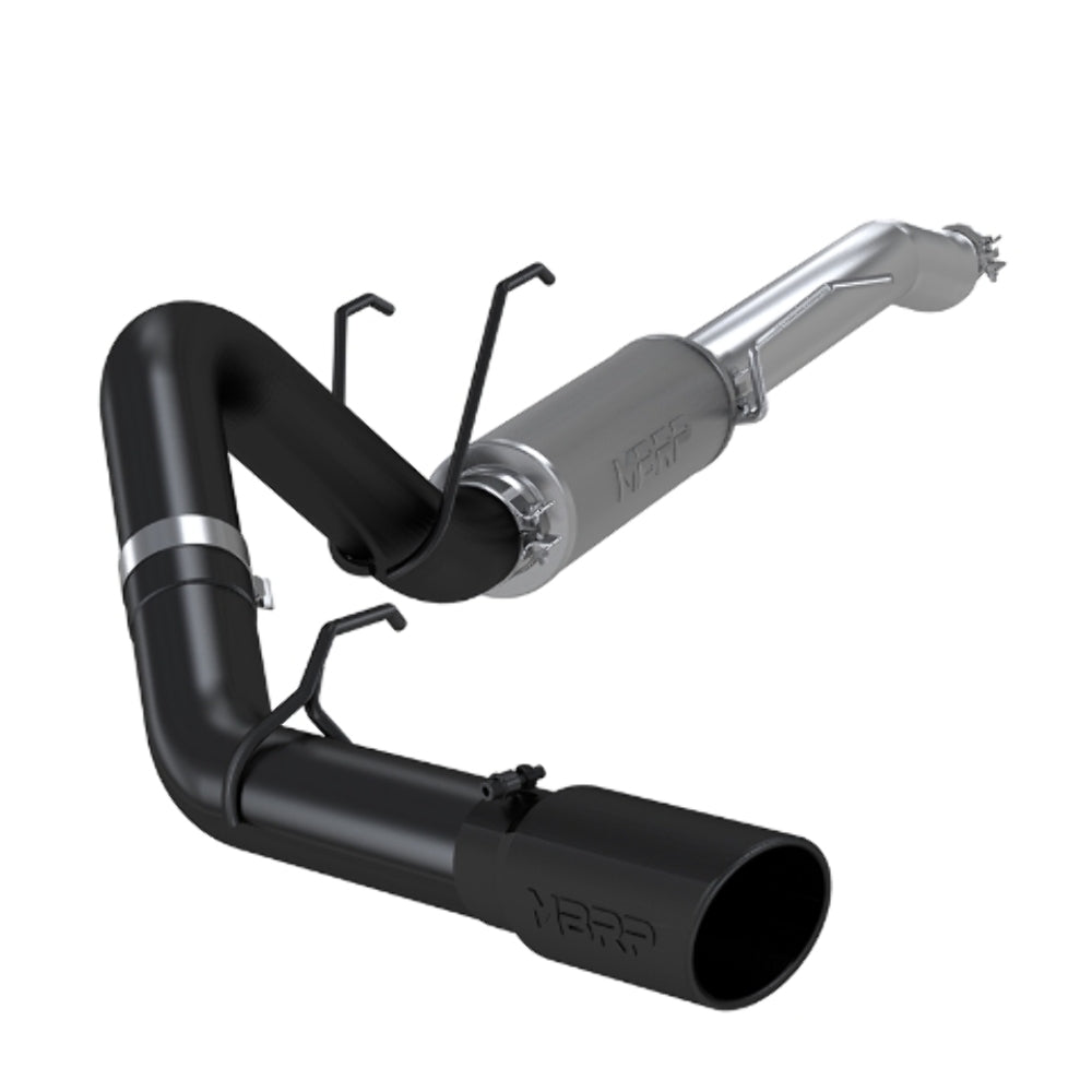 MBRP performance muffler fits Ford F-350 single side exit aluminized steel black coated S5247BLK