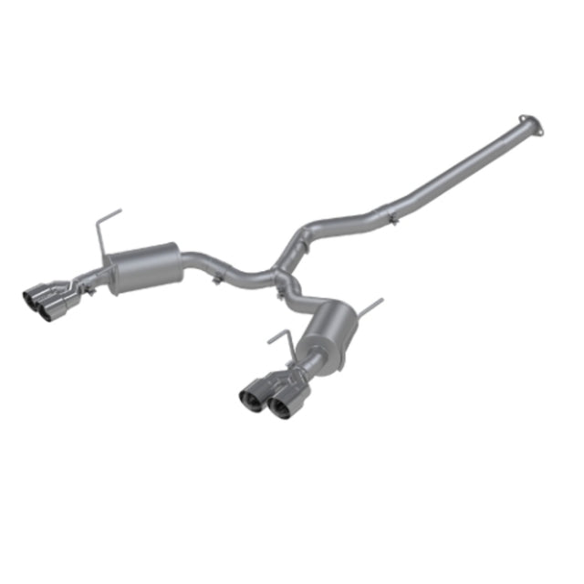 MBRP cat-back exhaust system fits Subaru WRX dual split rear exit Armor Pro Series T304 stainless steel S4800304