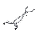 MBRP cat-back exhaust system dual rear exit Armor Pro Series T304 stainless steel carbon fiber tip S44043CF