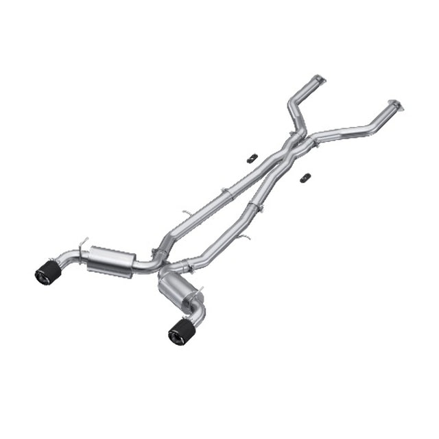 MBRP cat-back exhaust system dual rear exit Armor Pro Series T304 stainless steel carbon fiber tip S44043CF