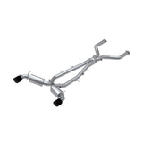 MBRP cat-back exhaust system dual rear exit Armor Pro Series T304 stainless steel carbon fiber tip S44043CF