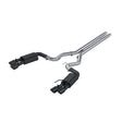 MBRP cat-back exhaust system fits Ford Mustang aluminized steel S7205BLK