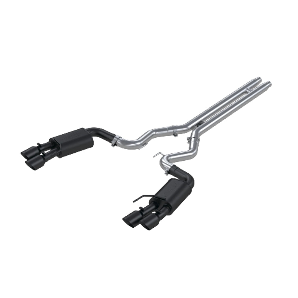 MBRP cat-back exhaust system fits Ford Mustang aluminized steel S7205BLK
