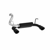 MBRP axle-back exhaust system fits Jeep Wrangler dual rear exit aluminized steel black coated S5529BLK