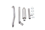 MBRP cat-back exhaust system fits Jeep Wrangler aluminized steel S5530AL