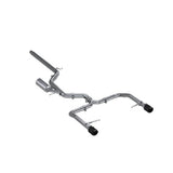 t Fits 19-21 Volkswagen Jetta 3" Cat Back Dual Split Rearwith Carbon Tips-S46083CF MBRP Exhaust